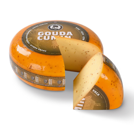 Gouda Kreuzkümmel Laib - angeschnitten