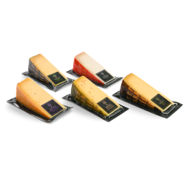 Les cinq fromages dans emballage