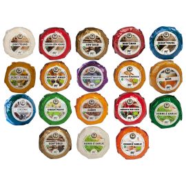 18 different cheeses in the package