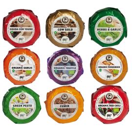 9 petits fromages de vache dans l’emballage