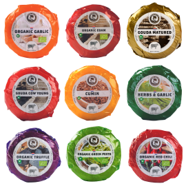 Selection of 9 different Henri Willig cheeses