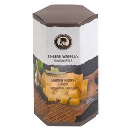 Cheese waffles - garden herbs / garlic