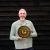 Jacob Willig with his Fabulous Fenugreek cheese wheel