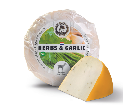 Henri Willig Young Goat Cheese with Herbs and Garlic 380 grams