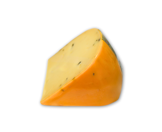 Morceau de fromage de vache Henri Willig avec asperges vertes