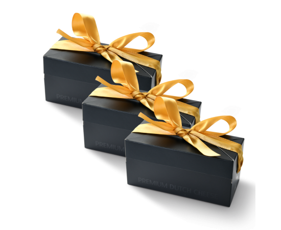 Gift boxes in which the cheese is packed