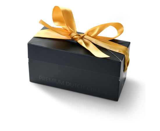 Geschenkdoosje waarin kaas wordt verpakt