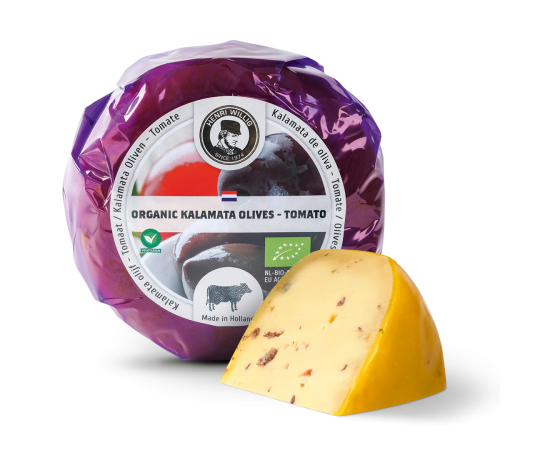 Henri Willig Fromage de Vache Bio Olive Kalamata Tomate 380 grammes