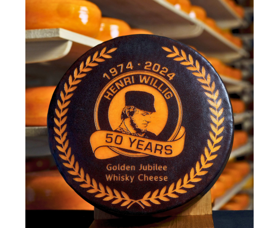 Henri Willig Jubilee Whisky Cheese Wheel