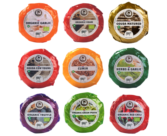 Sélection de 9 fromages Henri Willig différents