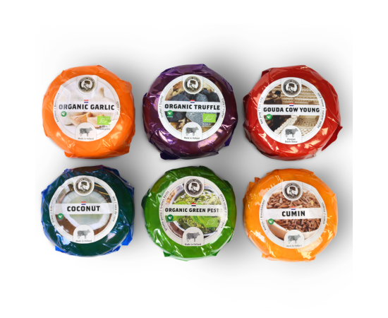 Selection of 6 different Henri Willig cheeses