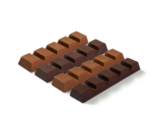 4 barres de chocolat aux saveurs variées