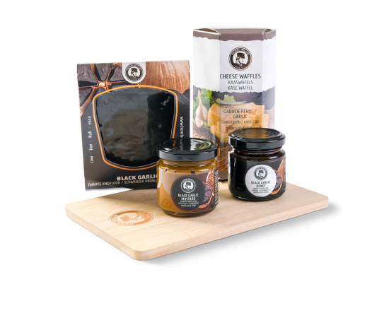 Cadeau de Noël Henri Willig avec produits à l’ail noir