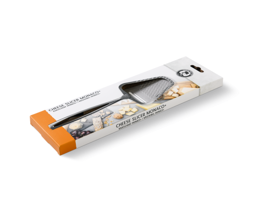 De Monaco+ kaasschaaf in de verpakking.