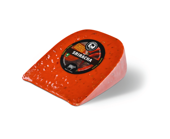 Sriracha dans l’emballage.