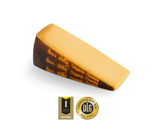 Stukje Pure Gold kaas uit verpakking