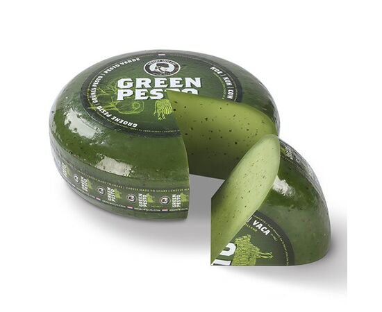 Piece Henri Willig Green Pesto cow cheese