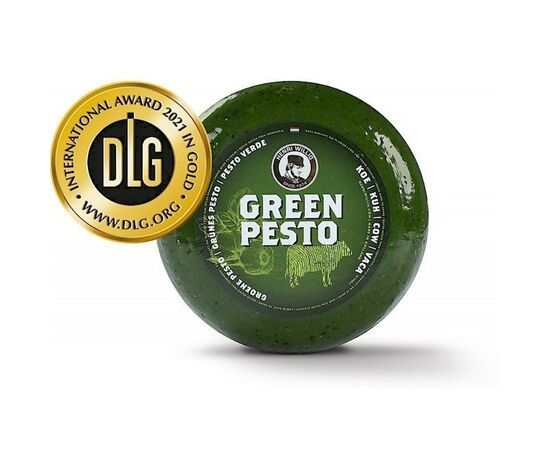 Morceau de Henri Willig fromage au pesto vert 50+