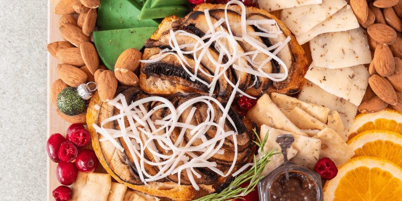 Bruschetta's met portobello truffelkaas