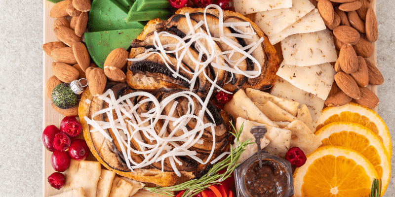 Bruschetta's met portobello truffelkaas