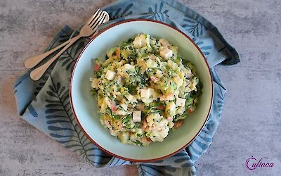 Endive Mash with Organic Fenugreek Cheese