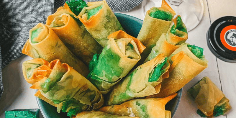 Mini loempia’s met pestokaas