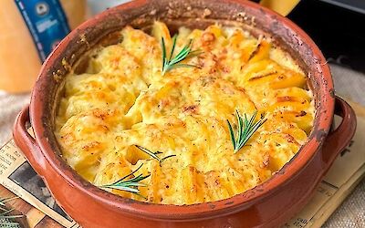 Gratin de pommes de terre extra fromagé à la truffe