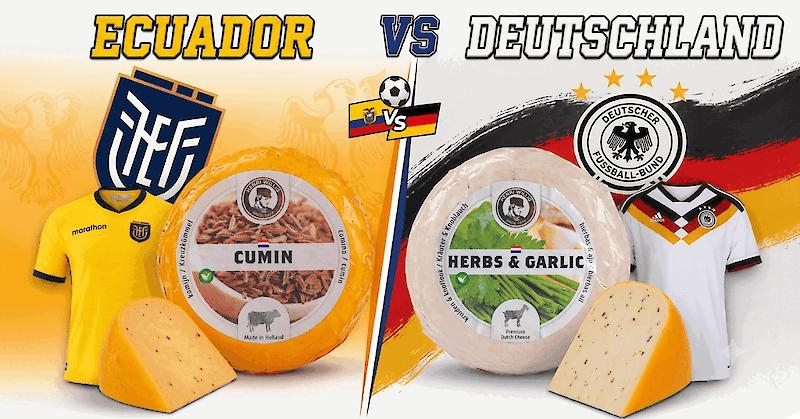 Käse-Duell: Ecuador gegen Deutschland